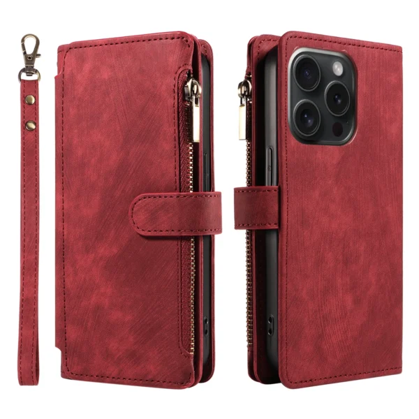 PU Leather Phone Case for Samsung Galaxy S25Edge Ultra S24 S23 S22 S21 S20 S10 S9 S8Plus FE Note20 Flip Wallet Style Phone Cover 2