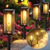 LED Solar Lights for Garden Yard Driveway - Automatic Pathway Lighting 5