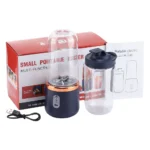 6 Blades Electric Juicer Cup with 2 Cups For Travel Portable Juicer Mixer Usb Charge Fresh Fruit Juice Personal Blender Smoothie 1