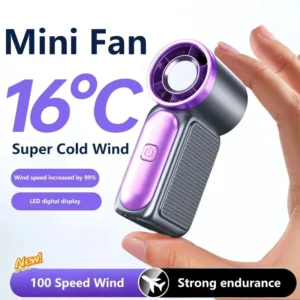 Mini Handheld Fan 3600mAh High-Speed Portable Turbo Pocket Fan for Outdoor Travel 1