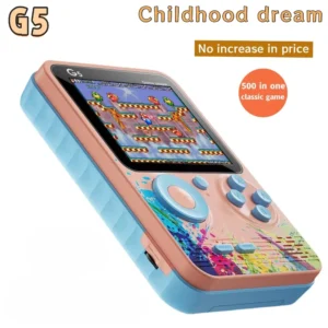 G5 500 In 1 MINI Video Game Handheld Game Players Portable Retro Video Console Boy 8 Bit Color LCD Screen Games 1