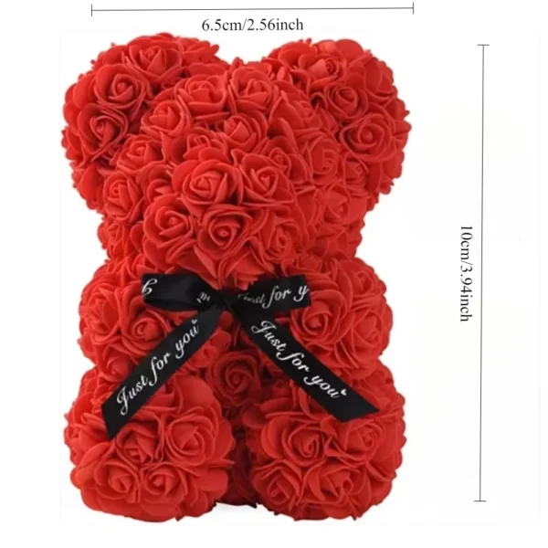 Artificial Flower Eternal Rose Teddy Bear for Mom Mother's Day Birthday Valentine's Day Anniversary Gifts &Artificial Room Decor 6