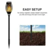 12/33/96LED Solar Flame Torch Light Flickering Light Waterproof Garden Decoration Outdoor 5
