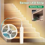 8MM COB Led Strip 5V With Motion Sensor strip lights Flexible LED Tape Battery Powered 320LEDs/M Induction Night Light For Stair Kitchen 1