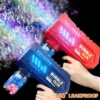 Fully Automatic Bubble Gun Rocket Bubbles Machine Automatic Blower with Bubble Liquid 1