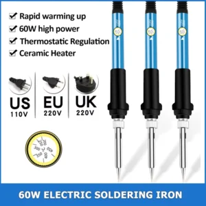 60W Electric Soldering Iron Temperature Adjustment Welding Repair Tool 1