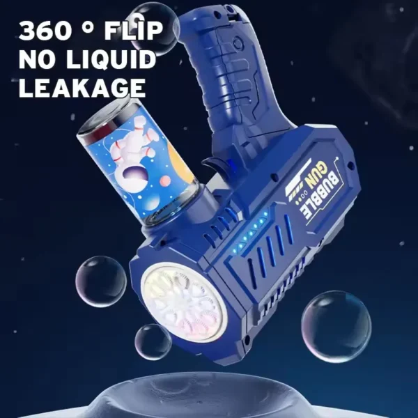 Fully Automatic Bubble Gun Rocket Bubbles Machine Automatic Blower with Bubble Liquid 2